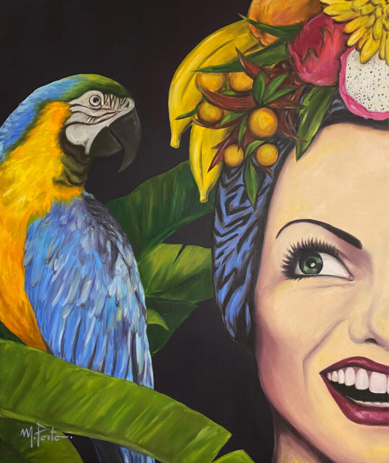 Carmen Miranda - Painting created by Mauricio Porto